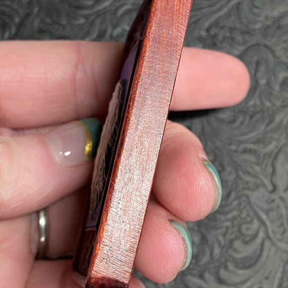 Golden Retriever Dog Mother of Pearl Lapis Lazuli Pendant Cabochon Mini Art - Picture 6 of 8